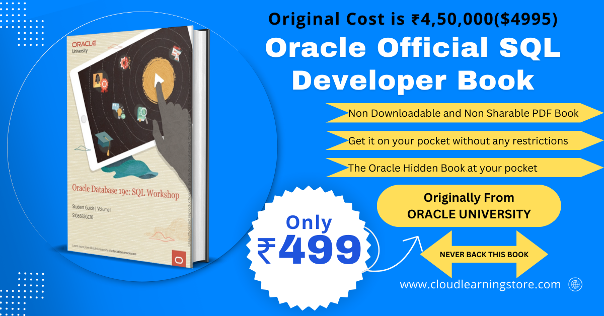 Official SQL Developer Book Banner